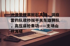 冲浪常规赛掀起高潮，洞庭雷豹队读秒扳平关东雄狮队，高压逼抢奏功——主场山呼海啸的简单介绍